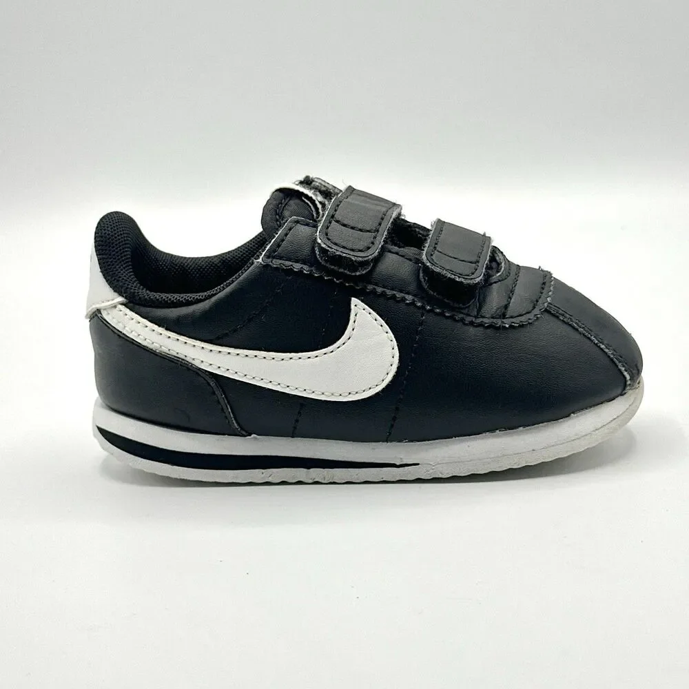 Nike Shoes Cortez Toddler 8C Black White Sneakers 904769-001